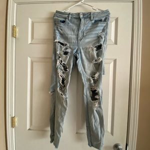 American Eagle ripped Jeans stretchy size 14